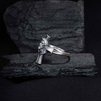 Sterling Silver Cross Jesus Ring: Religious Christian Jewelry