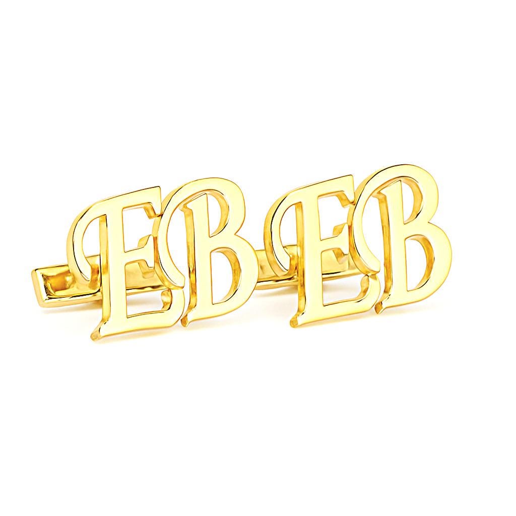 Personalized Sterling Silver Cufflinks: Engraved Wedding, Groomsmen Gift