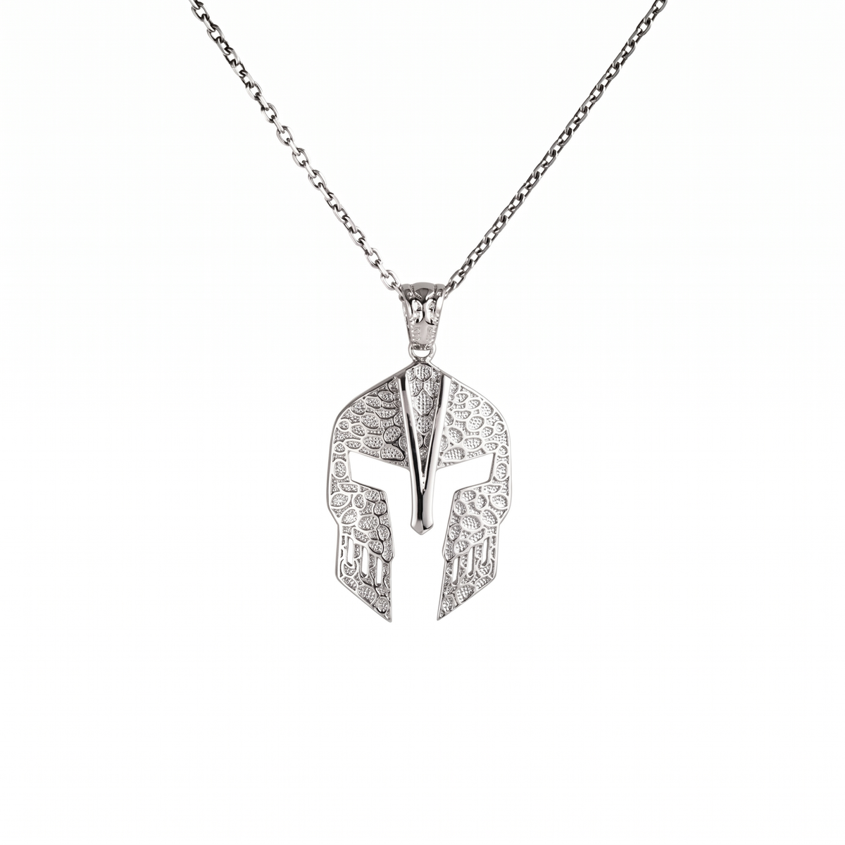 Filigree Spartan Helmet Openwork Necklace  Necklace  Charmora Jewelry