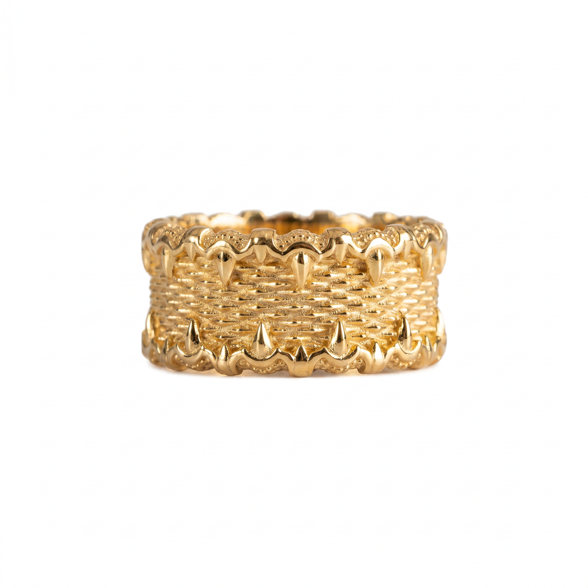Dragon Scale Textured Ring  Ring  Charmora Jewelry