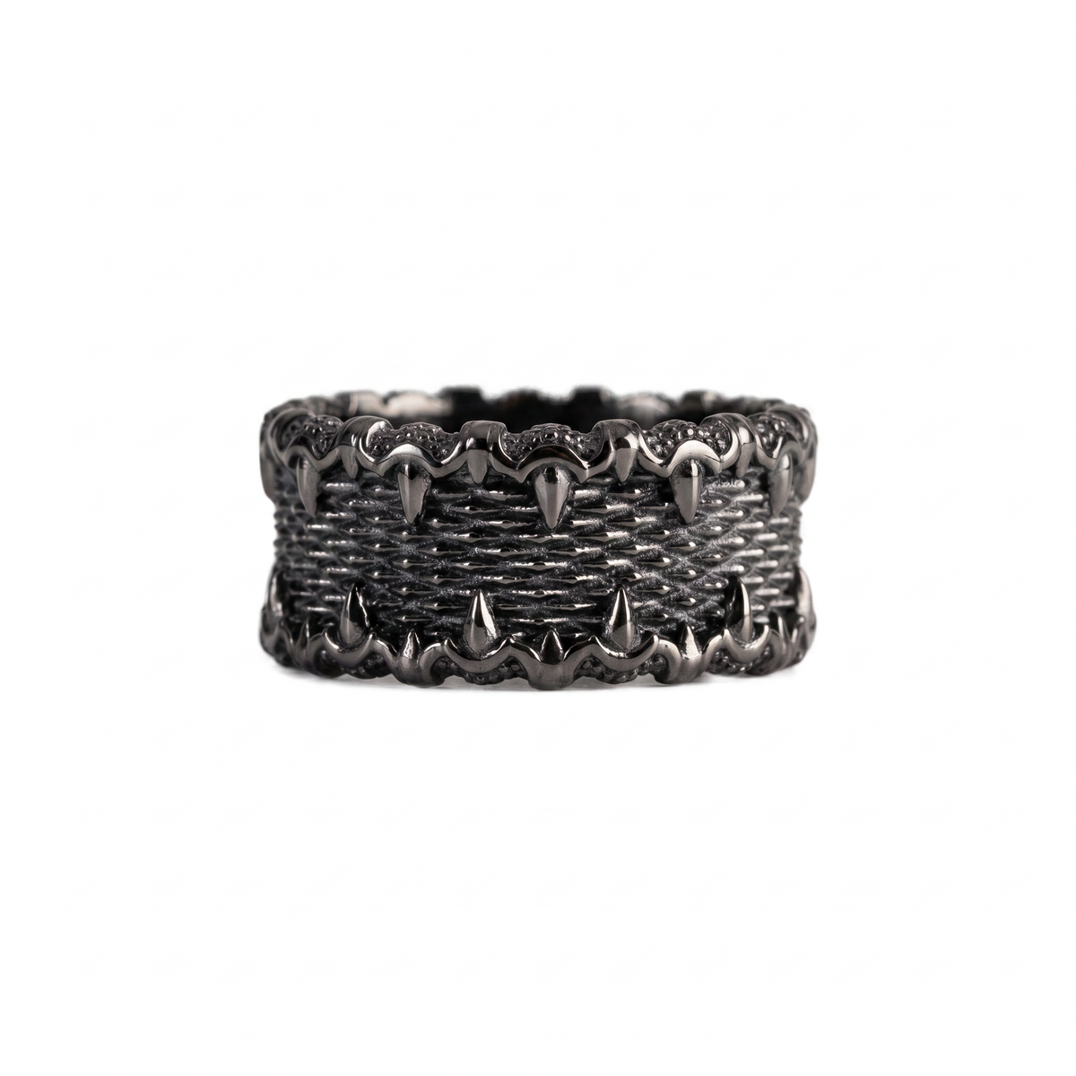 Dragon Scale Textured Ring  Ring  Charmora Jewelry