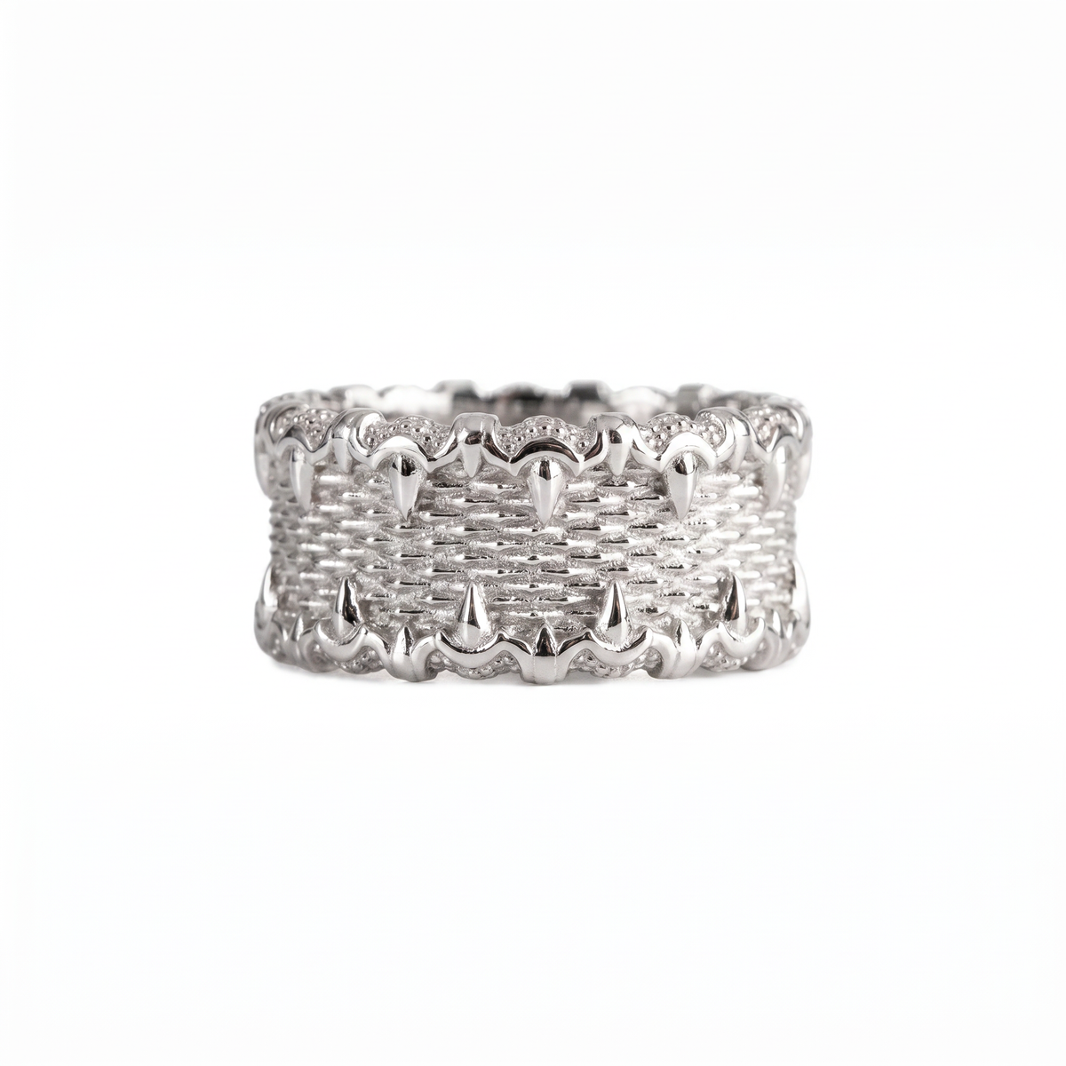 Dragon Scale Textured Ring  Ring  Charmora Jewelry