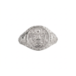 American Coat of Arms Eagle Crest Signet Ring  Ring  Charmora Jewelry
