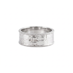 Brutalist Textured Motif Ring  Ring  Charmora Jewelry