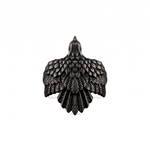 Eagle Wing Relief Motif Ring  Ring  Charmora Jewelry