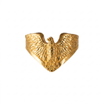 Winged Eagle Signet Ring  Ring  Charmora Jewelry