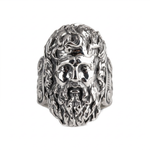 Sculpted Ancient Deity Motif Signet Ring  Ring  Charmora Jewelry