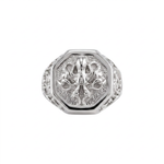 Detailed Octopus Tentacle Signet Ring  Ring  Charmora Jewelry