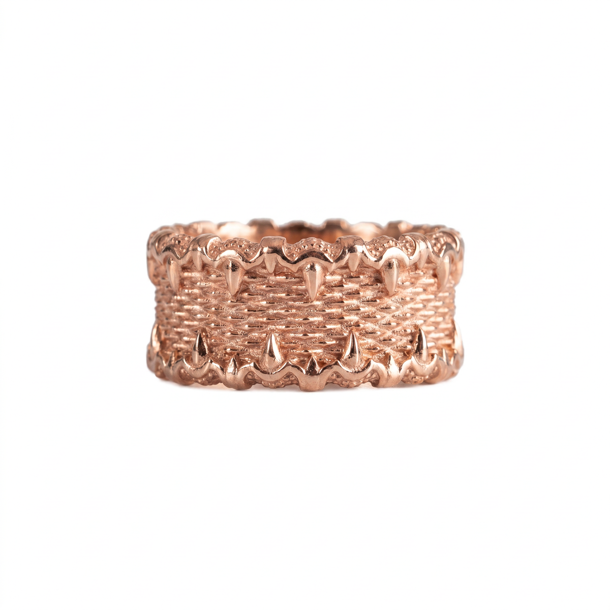 Dragon Scale Textured Ring  Ring  Charmora Jewelry