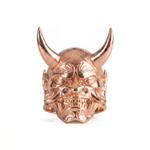 Traditional Mask Motif Signet Ring  Ring  Charmora Jewelry