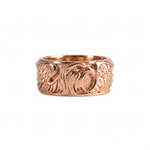 Sculpted Aquiline Form Winged Ring  Ring  Charmora Jewelry
