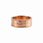 Brutalist Textured Motif Ring  Ring  Charmora Jewelry