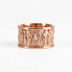Ancient Roman Gladiator Relief Motif Ring  Ring  Charmora Jewelry