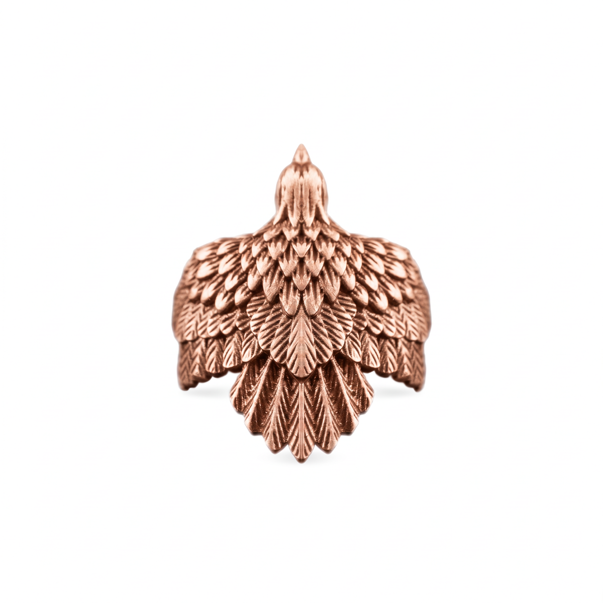 Eagle Wing Relief Motif Ring  Ring  Charmora Jewelry