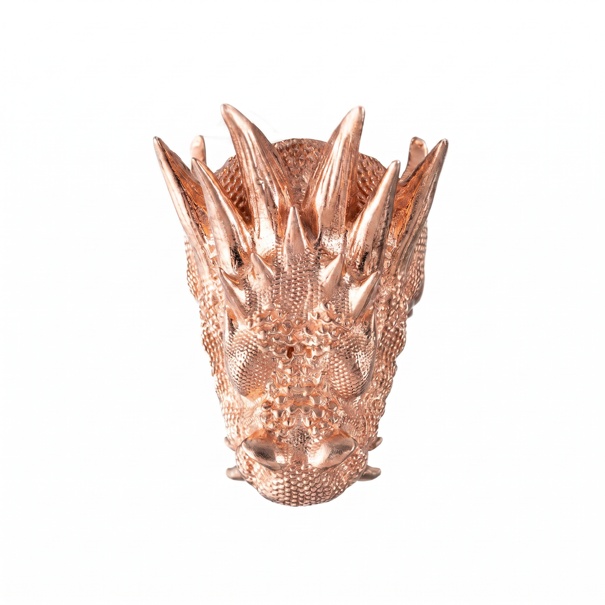 Sculpted Dragon Head Ring  Ring  Charmora Jewelry