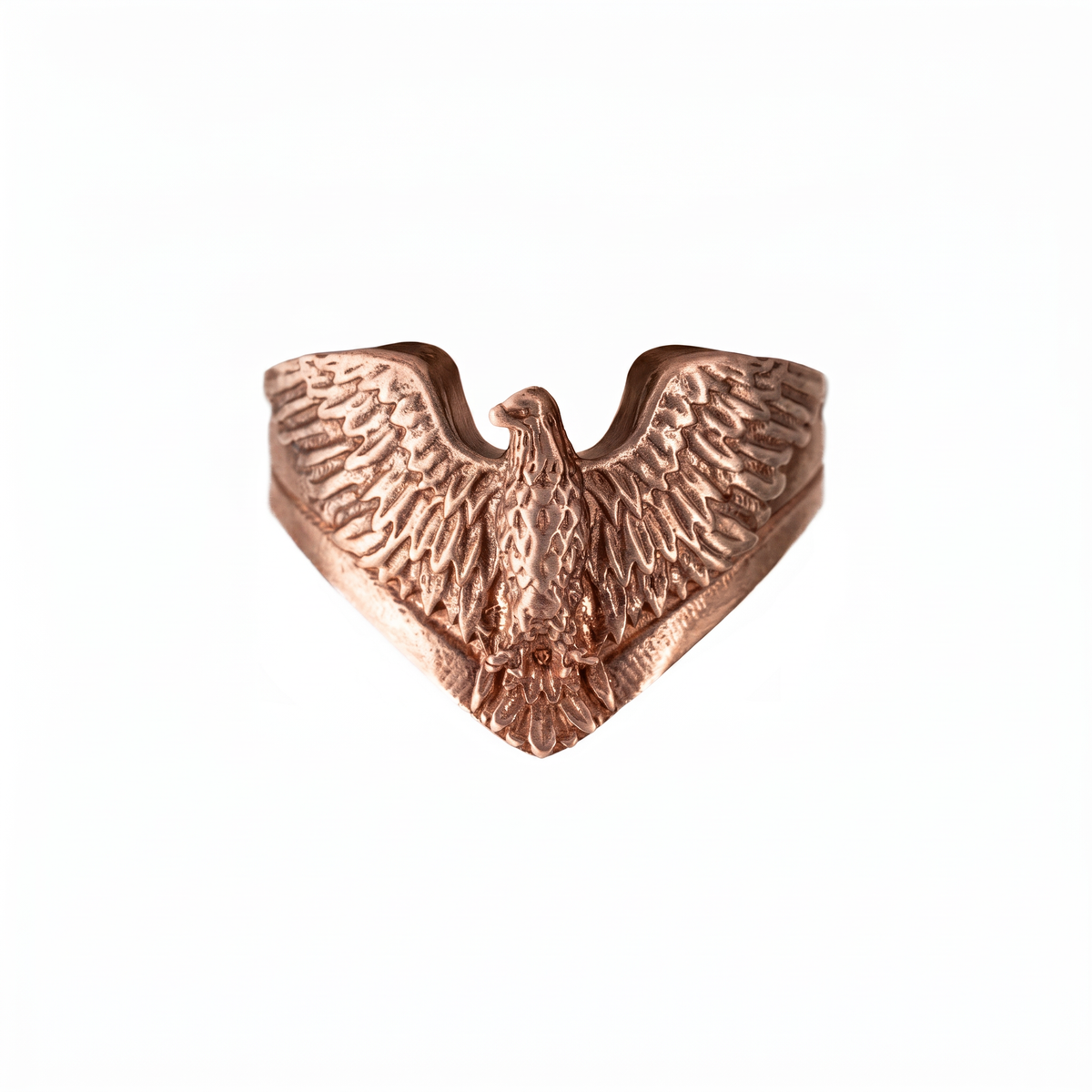 Winged Eagle Signet Ring  Ring  Charmora Jewelry