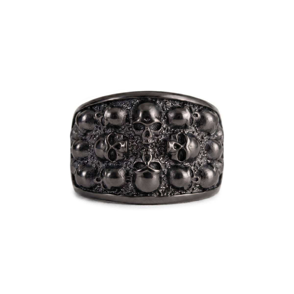 Figurative Skeletal Motif Band Ring  Ring  Charmora Jewelry