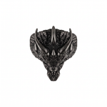 Gothic Dragon Head Relief Motif Ring  Ring  Charmora Jewelry