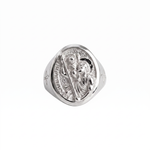 Saint Christopher Relief Signet Ring  Ring  Charmora Jewelry