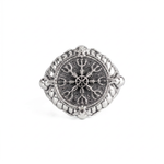 Runic Geometric Symbol Motif Ring  Ring  Charmora Jewelry