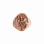 Saint Christopher Relief Signet Ring  Ring  Charmora Jewelry