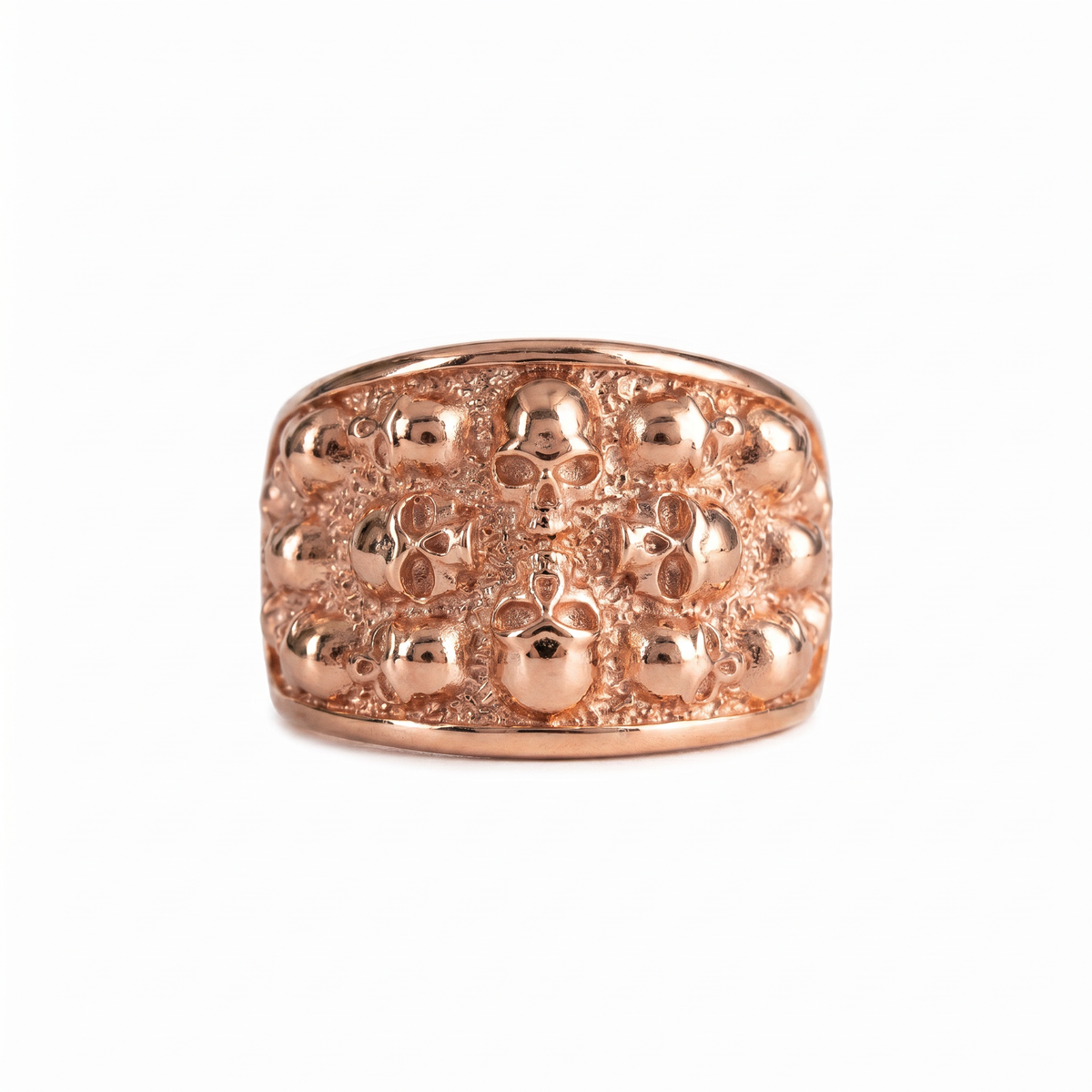 Figurative Skeletal Motif Band Ring  Ring  Charmora Jewelry