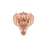 Gothic Dragon Head Relief Motif Ring  Ring  Charmora Jewelry