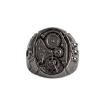 Industrial Mechanical Gear Motif Ring  Ring  Charmora Jewelry