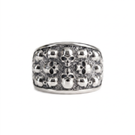 Figurative Skeletal Motif Band Ring  Ring  Charmora Jewelry