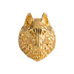 Wolf Head Relief Motif Signet Ring  Ring  Charmora Jewelry