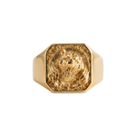 Viking Bear Relief Signet Ring  Ring  Charmora Jewelry