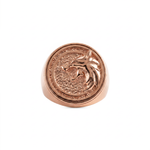 Witcher Wolf Relief Signet Ring  Ring  Charmora Jewelry