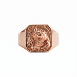 Viking Bear Relief Signet Ring  Ring  Charmora Jewelry