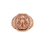 Detailed Octopus Tentacle Signet Ring  Ring  Charmora Jewelry