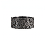 Honeycomb Hexagon Ring  Ring  Charmora Jewelry