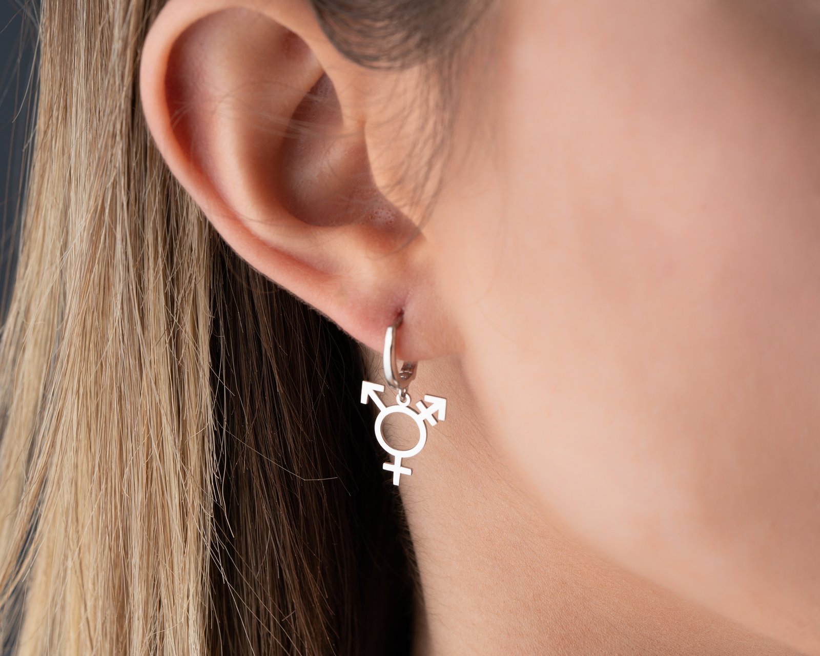 Gender Symbol Drop Earrings - Image 3