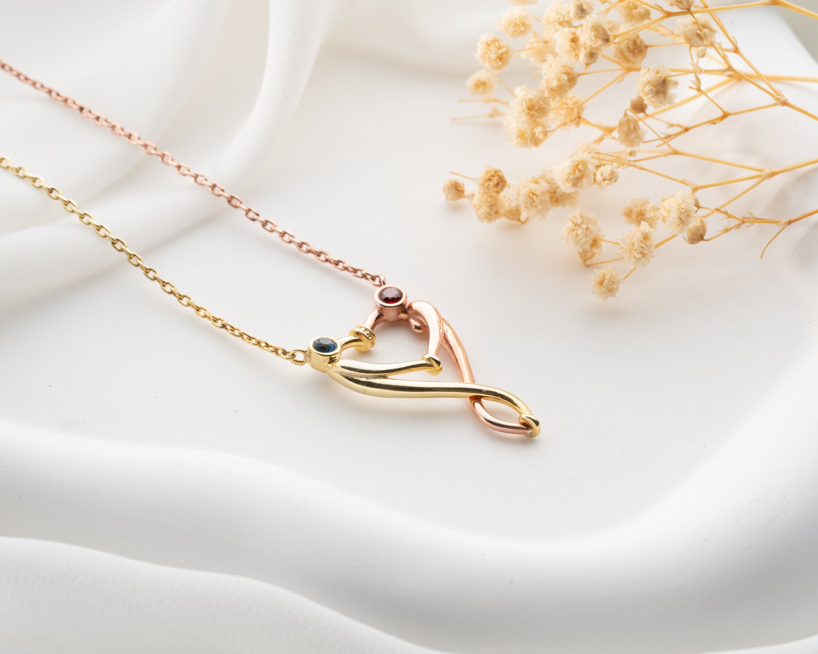 Yin Yang Heart Couple Pendant Necklace - Image 3