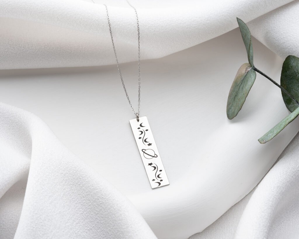 Silver Universe Bar Pendant