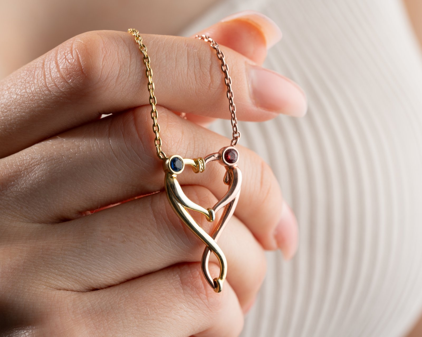 Yin Yang Heart Couple Pendant Necklace - Image 6