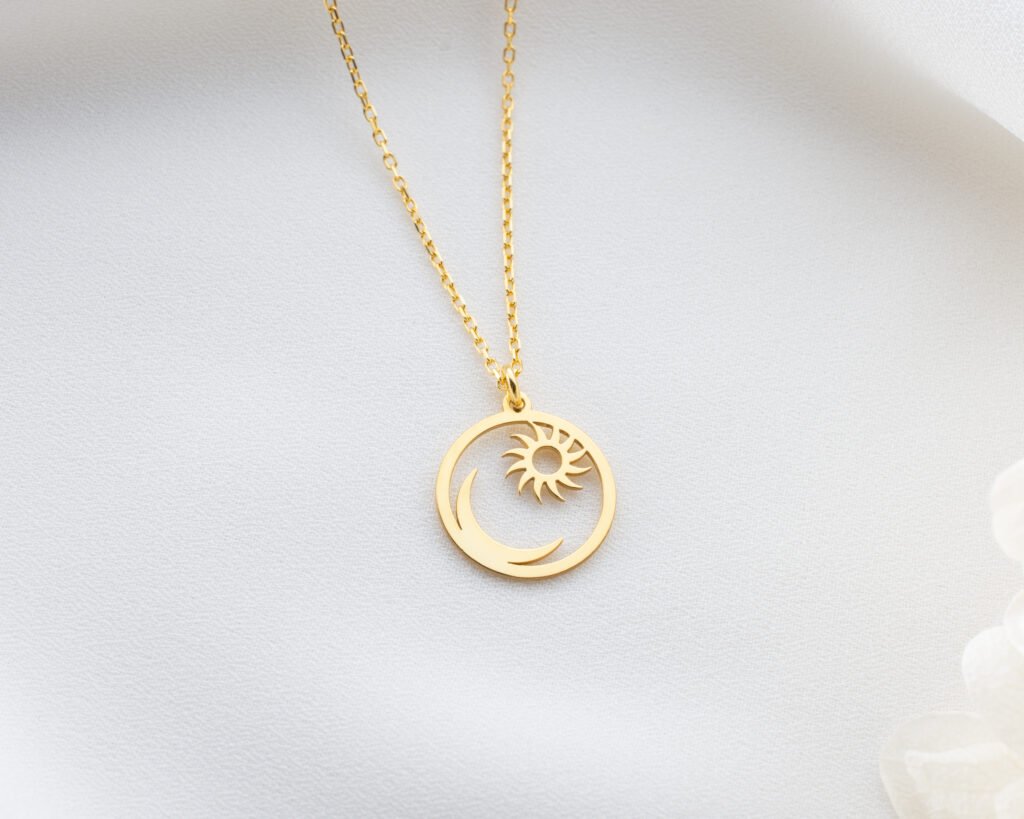 Minimalist Sun & Moon Pendant
