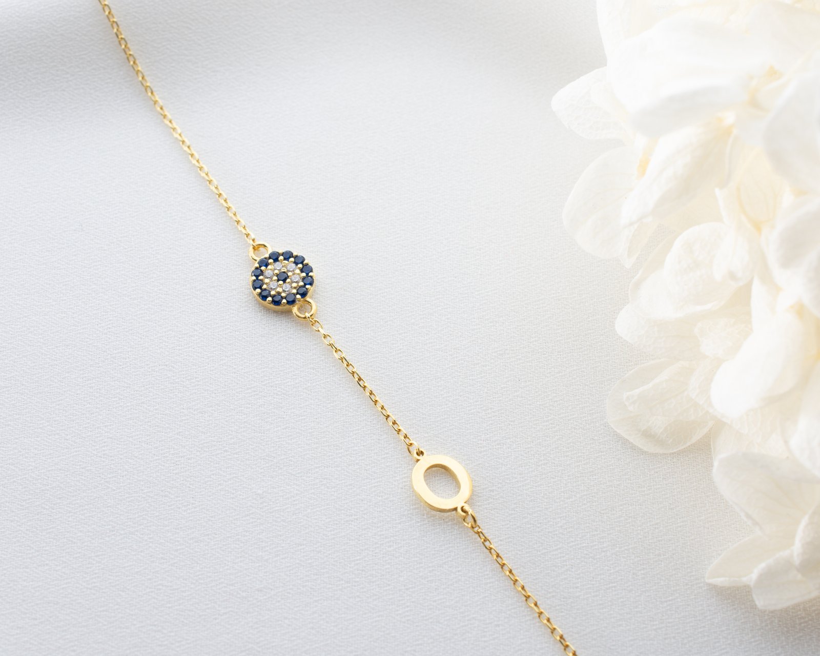 Blue Stone Circle Bracelet - Image 3