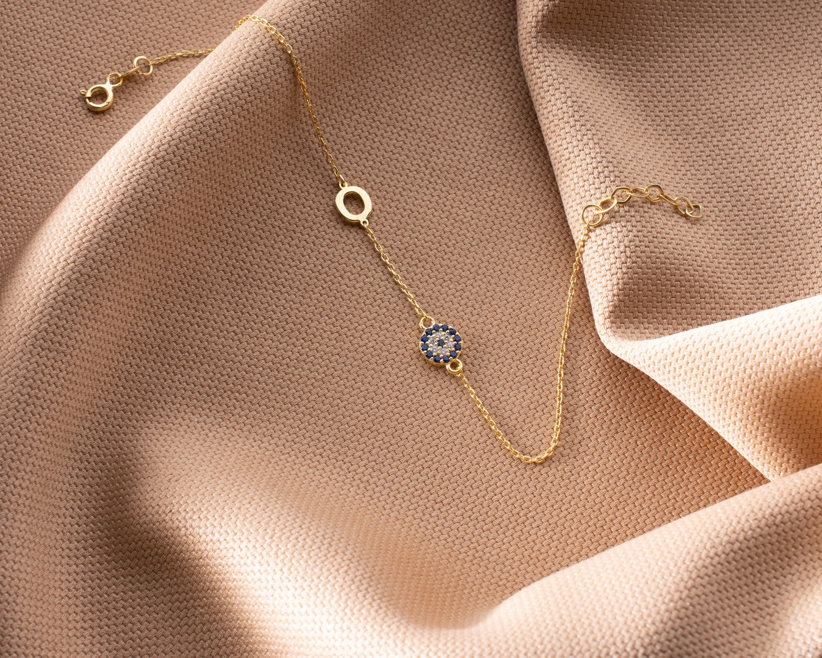 Blue Stone Circle Bracelet - Image 9