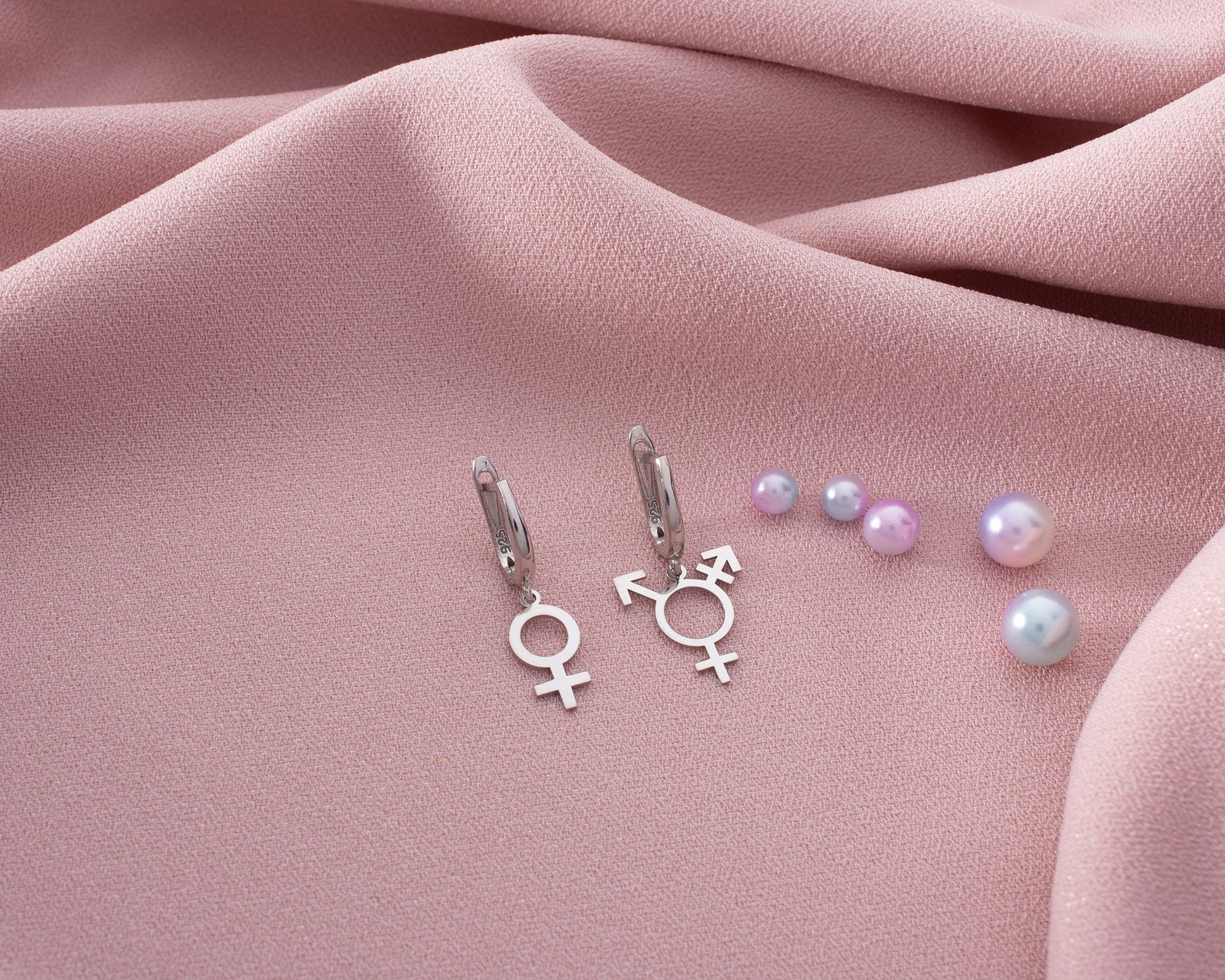 Gender Symbol Drop Earrings - Image 6