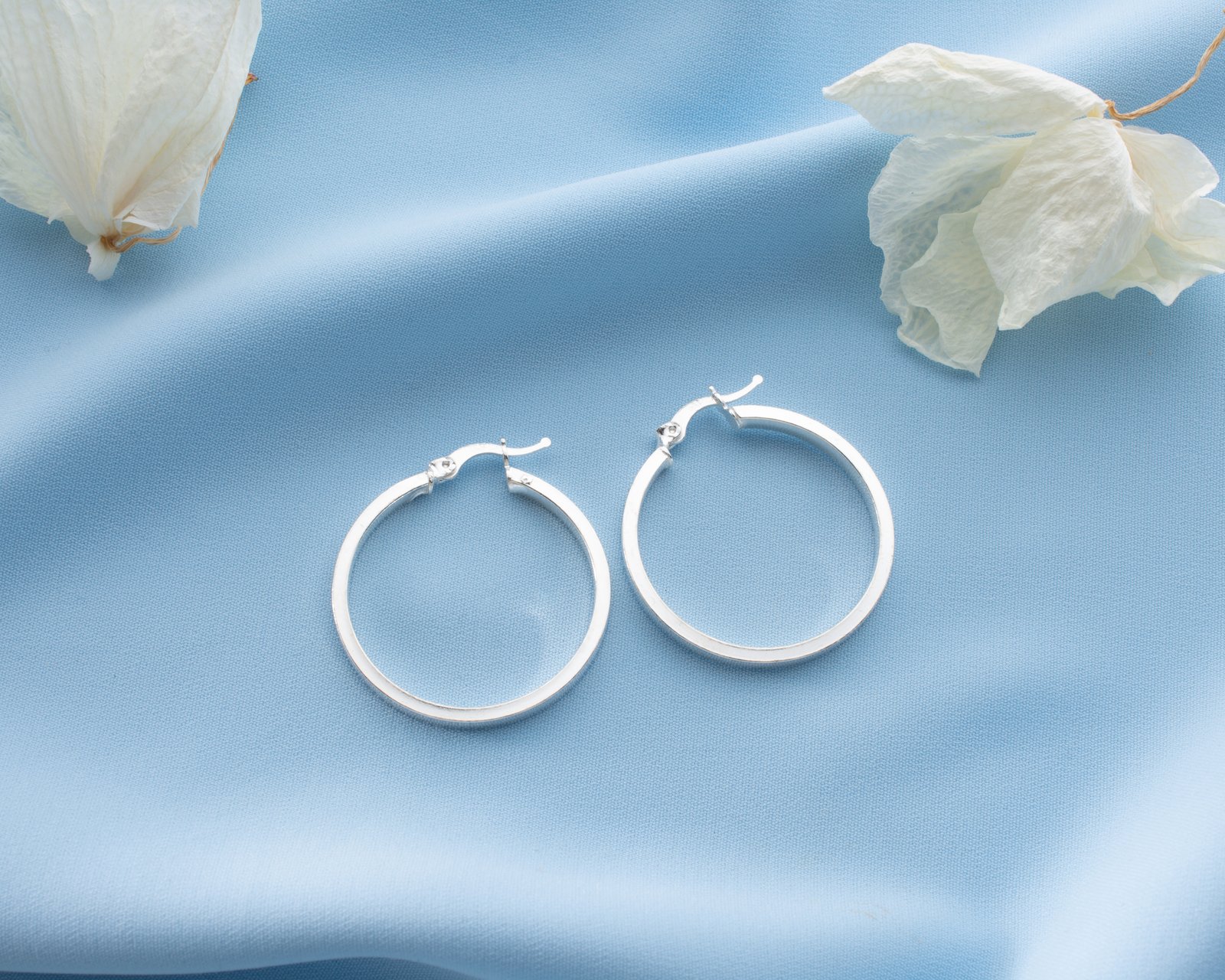 Sterling Silver Hoop Earrings - Image 6
