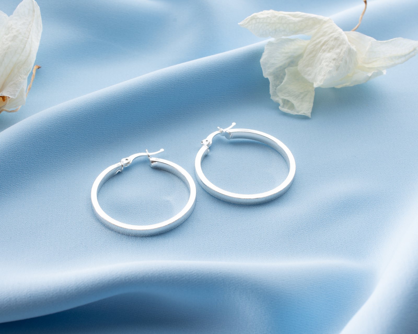 Sterling Silver Hoop Earrings - Image 7