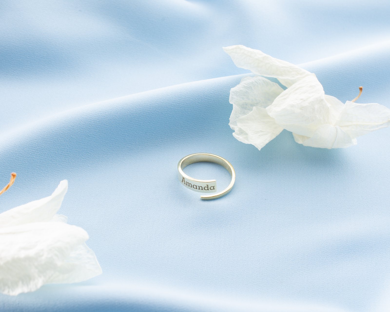 Gold-Plated Spiral Name Ring “Amanda” - Image 11