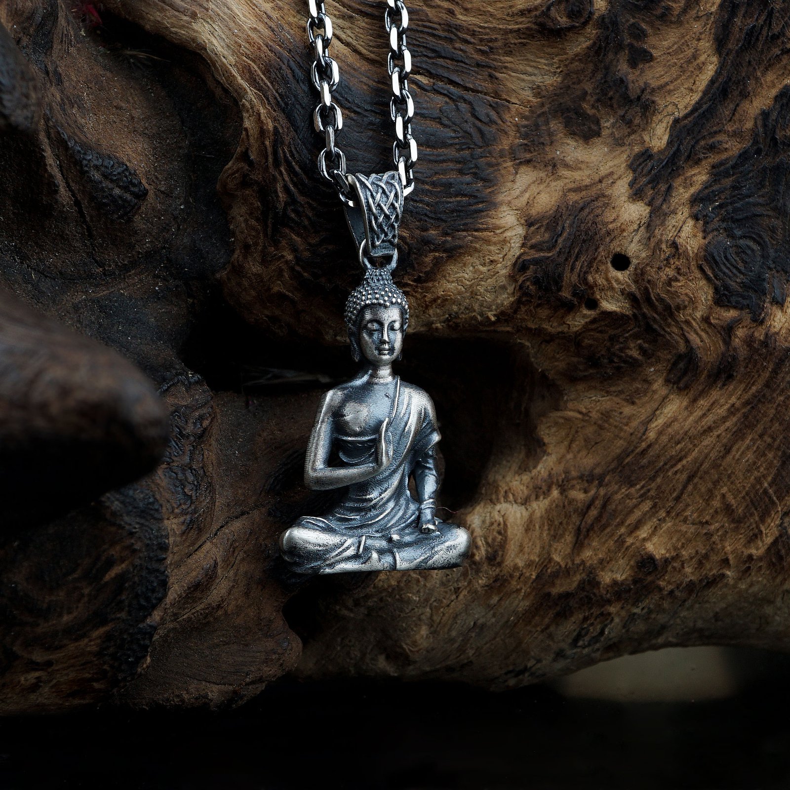 Buddha Silver Necklace