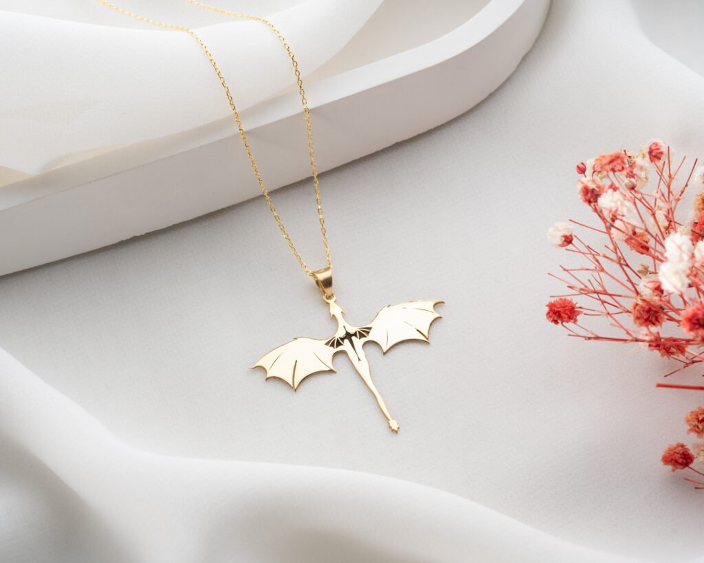 Dragon silhouette pendant