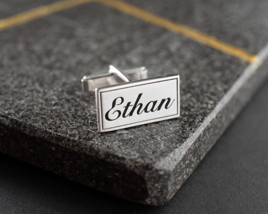 Men's cufflinks elegant rectangular design