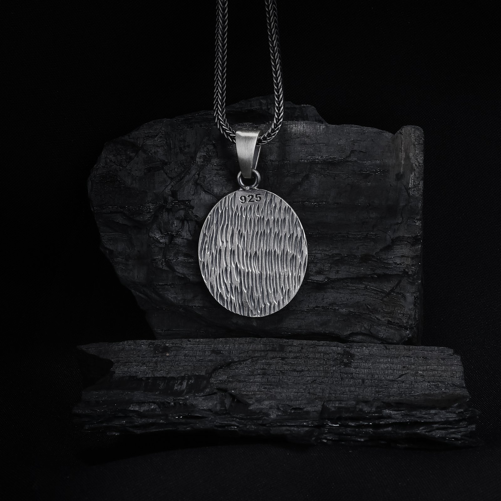 Tree of Life Men's Necklace Balance Symbol Pendant Antique Silver - Image 5